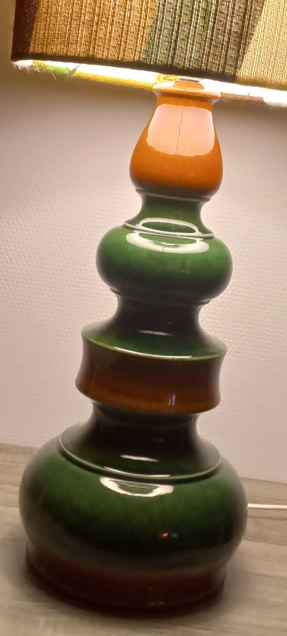 Image 1 of Vintage keramische vloerlamp uit de jaren 70