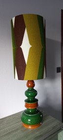 Vintage keramische vloerlamp uit de jaren 70