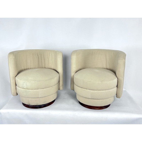 Image 1 of Paar vintage Italiaanse fauteuils, 1970