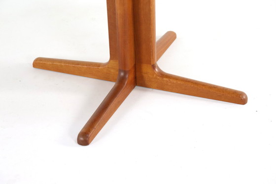 Image 1 of Ronde 1X Verlengbare Deense Massief Teak Eettafel 'Virklund'