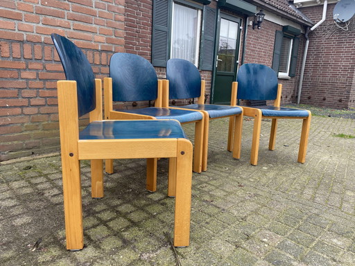 1x Vintage Stoelen Hout