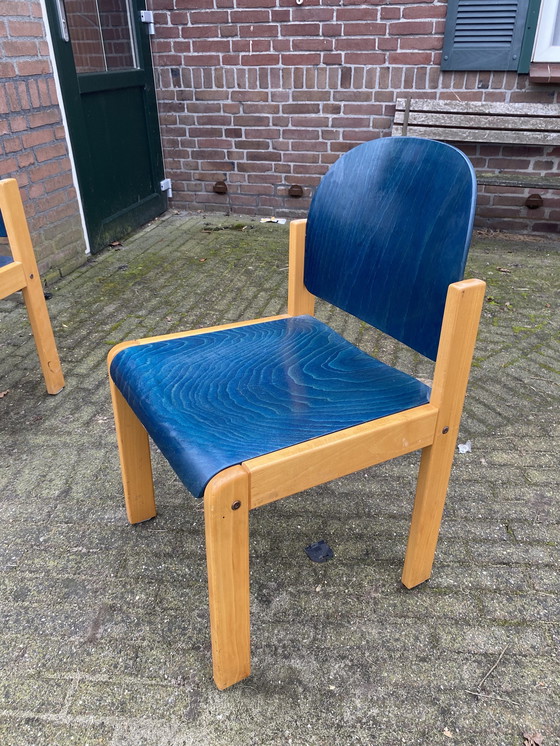 Image 1 of 1x Vintage Stoelen Hout