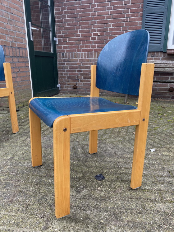 Image 1 of 1x Vintage Stoelen Hout