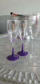 23x Champagneglazen van mumm tot Veuve Clicquot