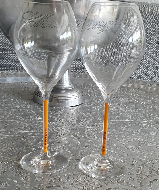 Image 1 of 23x Champagneglazen van mumm tot Veuve Clicquot