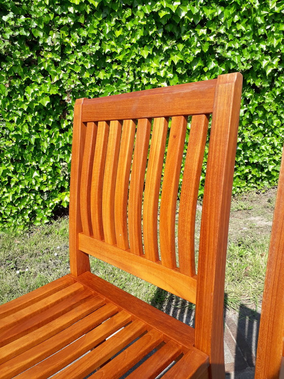 Image 1 of 2 Gloster teak bar chairs