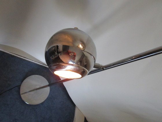 Image 1 of Seventies Chrome "Eyeball Lamp