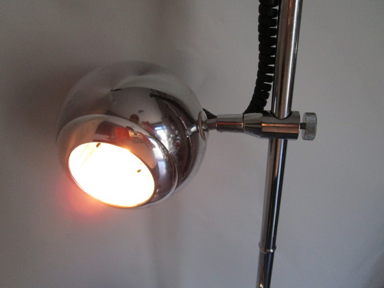 Image 1 of Seventies Chrome "Eyeball Lamp