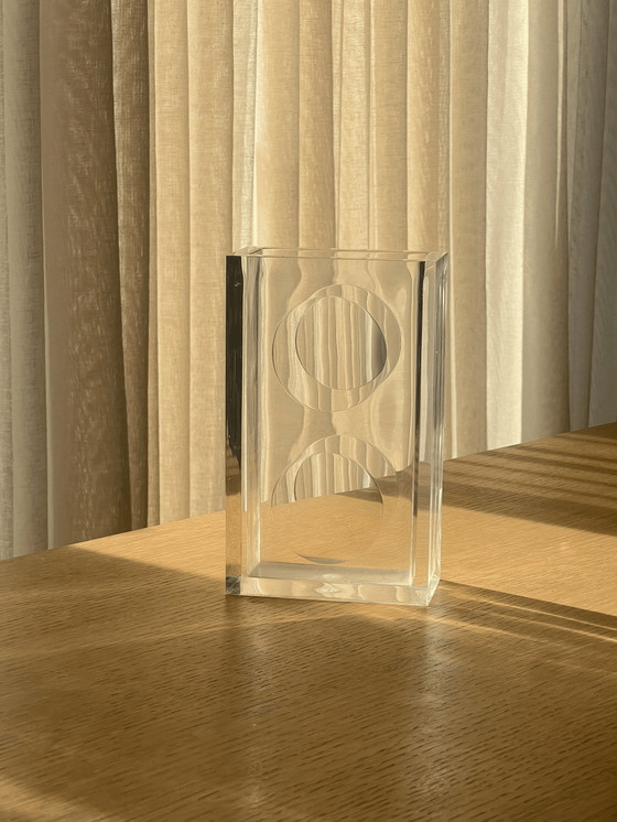 Image 1 of Vintage Zeldzame 70S Lucite Guzzini Vaas