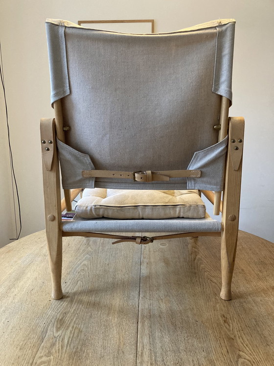 Image 1 of Kaare Klint Safari Chair En Hocker. Carl Hansen Kk47000