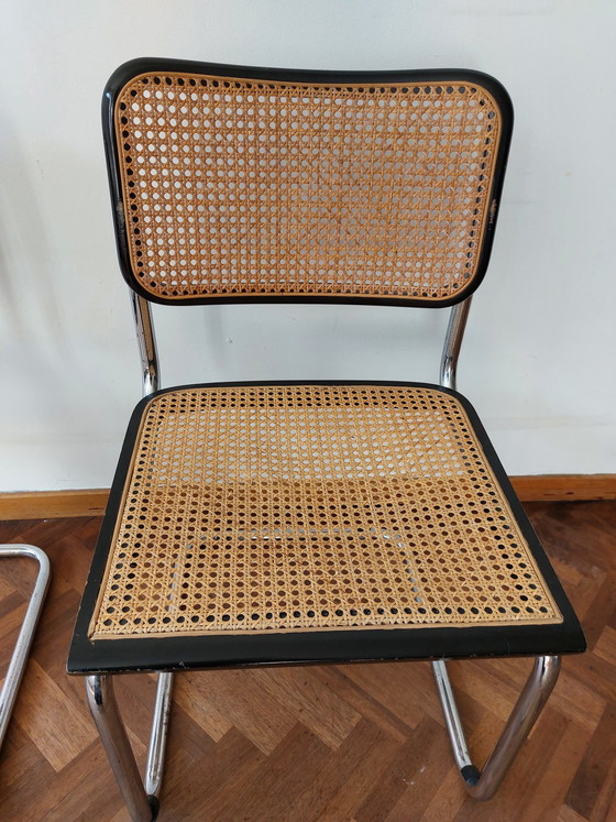 Image 1 of 2x Marcel Breuer cesca stoelen