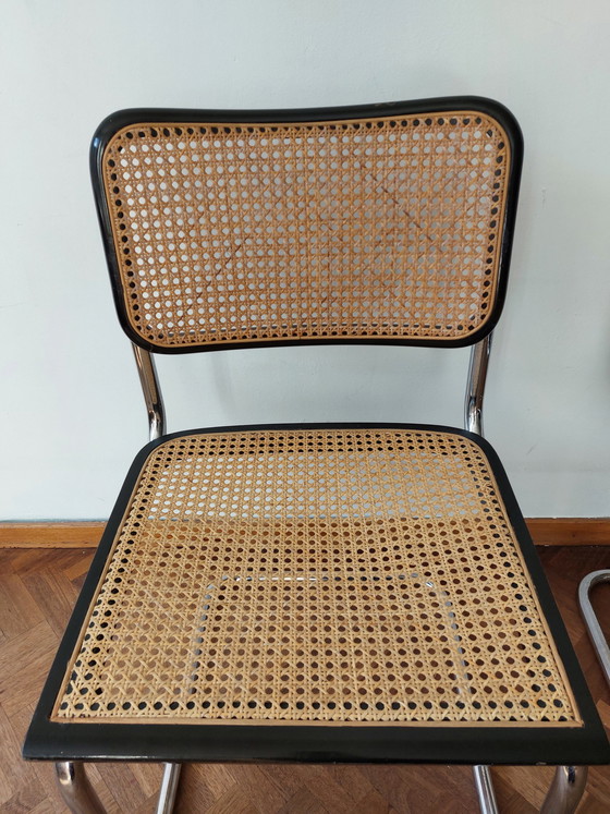 Image 1 of 2x Marcel Breuer cesca stoelen