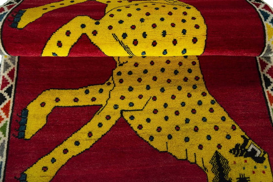 Image 1 of Handgeknoopt Gabbeh nomadisch tapijt - 160 X 105 cm - Tijger