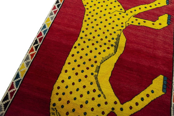 Image 1 of Handgeknoopt Gabbeh nomadisch tapijt - 160 X 105 cm - Tijger