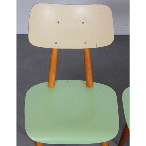 Set van 3 vintage stoelen voor Ton, Tsjecho-Slowakije 1960