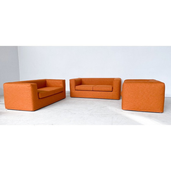 Image 1 of Vintage oranje woonkamer set, Italië 1970