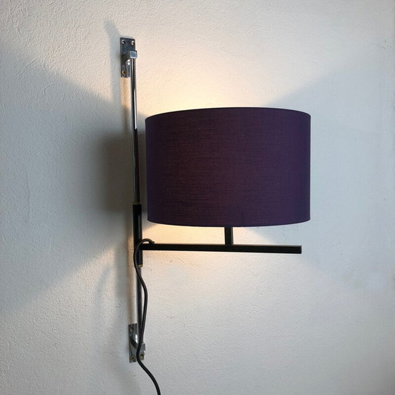 Image 1 of Vintage minimalistische verstelbare metalen wandlamp, Duitsland 1960
