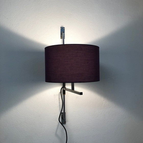 Image 1 of Vintage minimalistische verstelbare metalen wandlamp, Duitsland 1960