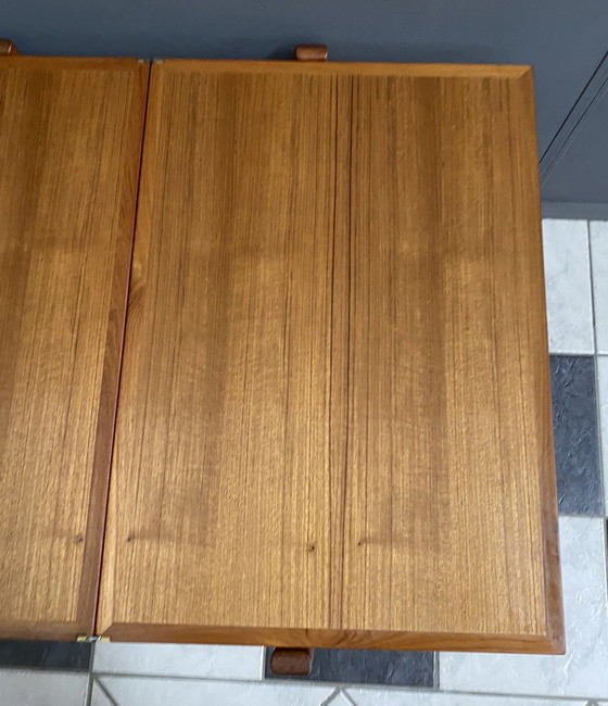 Image 1 of Teakhouten serveerwagen / bijzettafel jaren 60