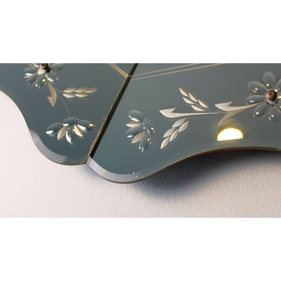 Image 1 of Vintage spiegel met facetten