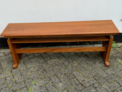 Vintage Teak Verstelbare Bank