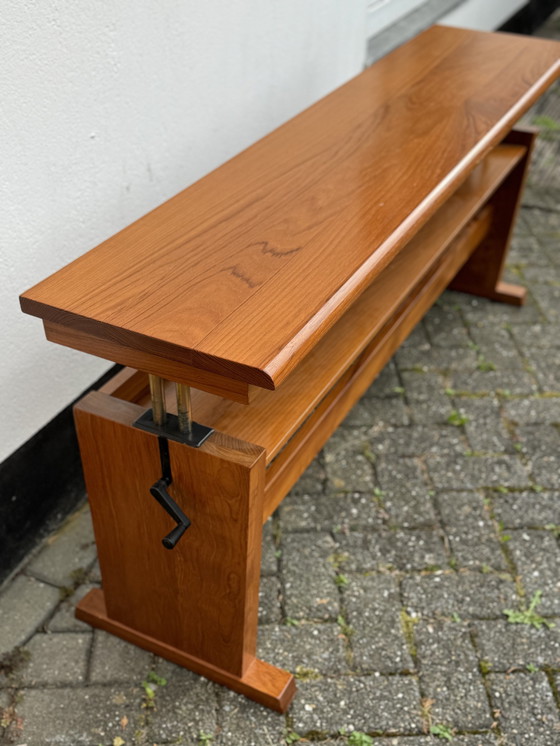 Image 1 of Vintage Teak Verstelbare Bank