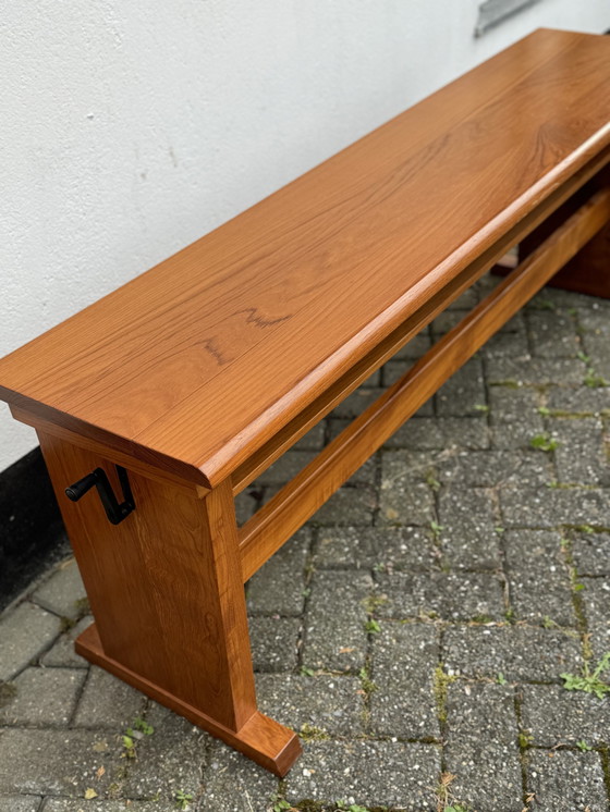 Image 1 of Vintage Teak Verstelbare Bank