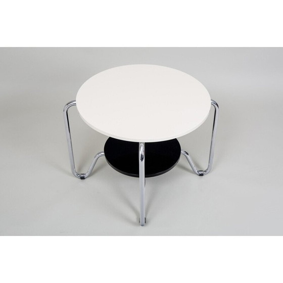 Image 1 of Vintage zwart-witte salontafel van Kovona, Tsjecho-Slowakije 1950