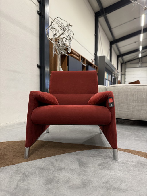 Leolux Felizia Fauteuil Rood Alcantara 