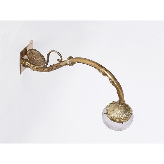 Image 1 of Vintage vuurvergulde wandlamp, jaren 1900