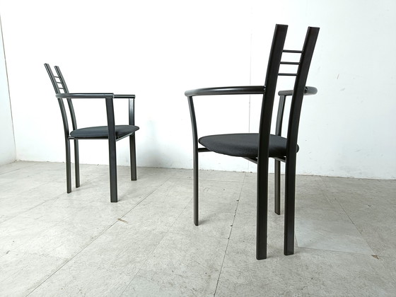 Image 1 of 10x Postmodern Italiaanse eetkamerstoelen