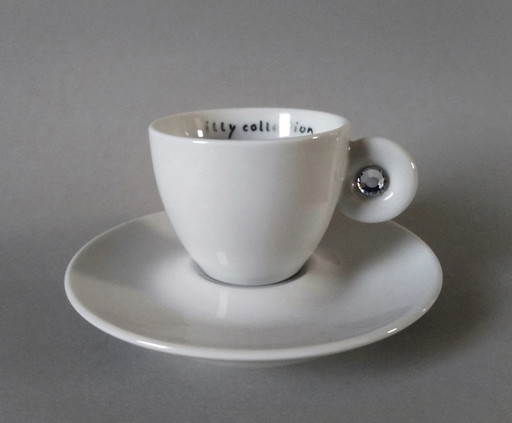 Matteo Thun 'Miss Illy' Swarovski-beker, Rosenthal 2001