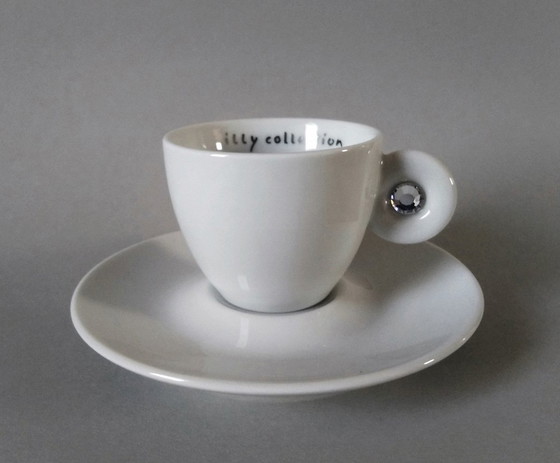 Image 1 of Matteo Thun 'Miss Illy' Swarovski-beker, Rosenthal 2001