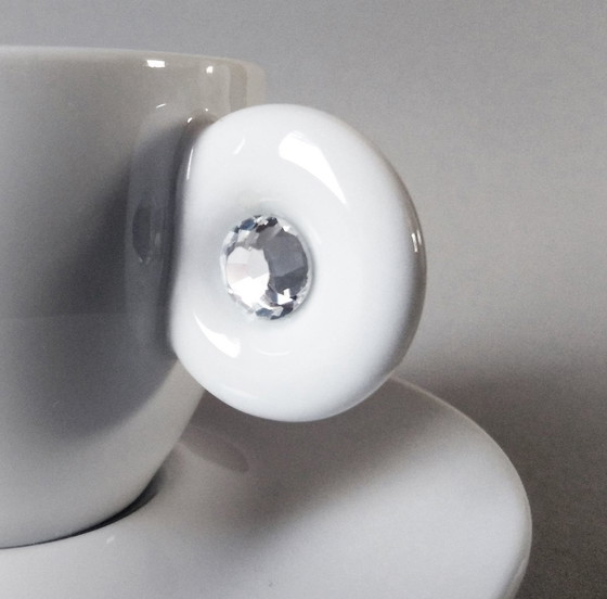 Image 1 of Matteo Thun 'Miss Illy' Swarovski-beker, Rosenthal 2001