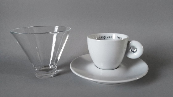 Image 1 of Matteo Thun 'Miss Illy' Swarovski-beker, Rosenthal 2001