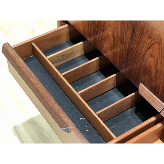 Image 1 of Vintage palissander drankenkast door Tom Robertson voor A.H. McIntosh, 1970