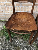 3x Jugendstil stoelen