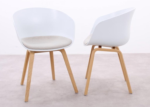 2X Hay Aac 22 About A Chair Stoel Beige