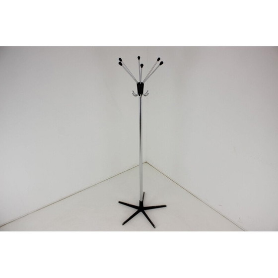 Image 1 of Vintage zwarte kapstok, Tsjechisch 1970