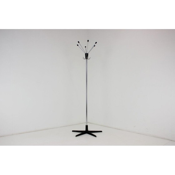 Image 1 of Vintage zwarte kapstok, Tsjechisch 1970