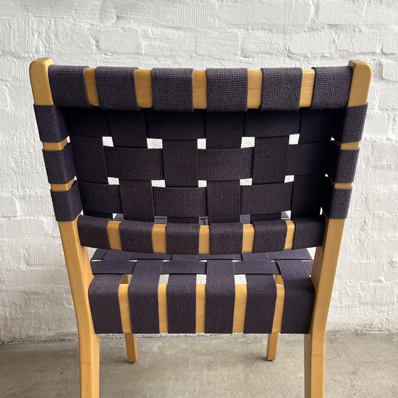 Image 1 of Knoll International - Risom 666 Stoel - Donkerblauw - Topconditie