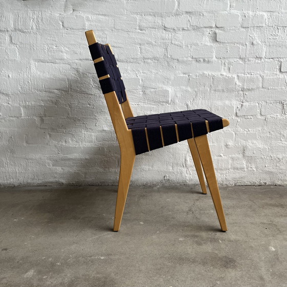 Image 1 of Knoll International - Risom 666 Stoel - Donkerblauw - Topconditie