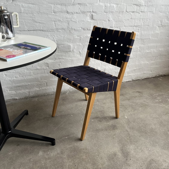 Image 1 of Knoll International - Risom 666 Stoel - Donkerblauw - Topconditie