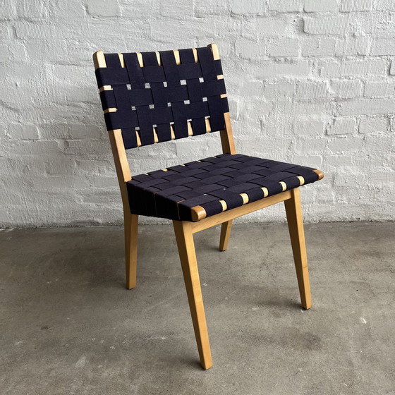 Image 1 of Knoll International - Risom 666 Stoel - Donkerblauw - Topconditie