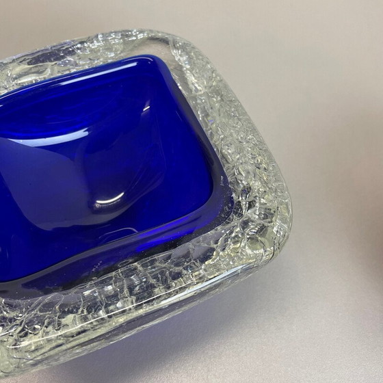 Image 1 of Paar oude Murano glazen asbakken, Italië 1970