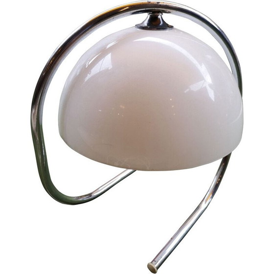 Image 1 of Vintage lamp van verchroomd metaal en plexiglas, Italië 1970