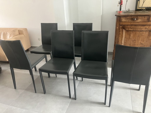 6x Roche-Bobois Stoelen Frag