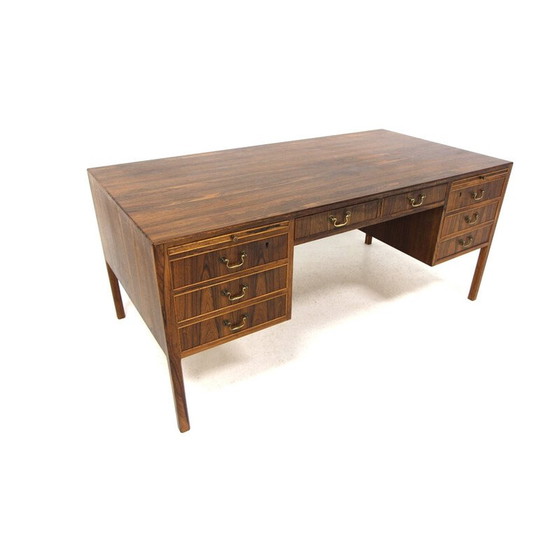 Image 1 of Scandinavisch vintage palissander bureau door Ole Wanscher voor A.J Iversen, Denemarken 1950