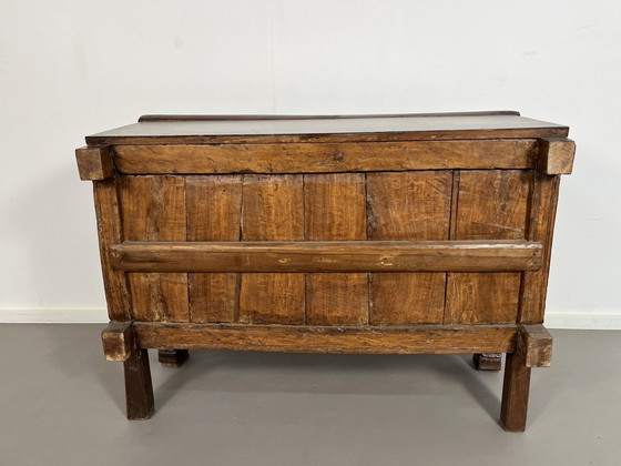 Image 1 of Vintage Antieke Damchya Kast Dressoir Uit India