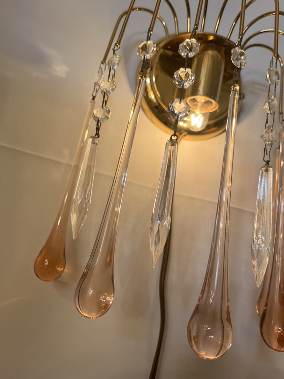 Image 1 of 2x Vintage wandlampen teardrop